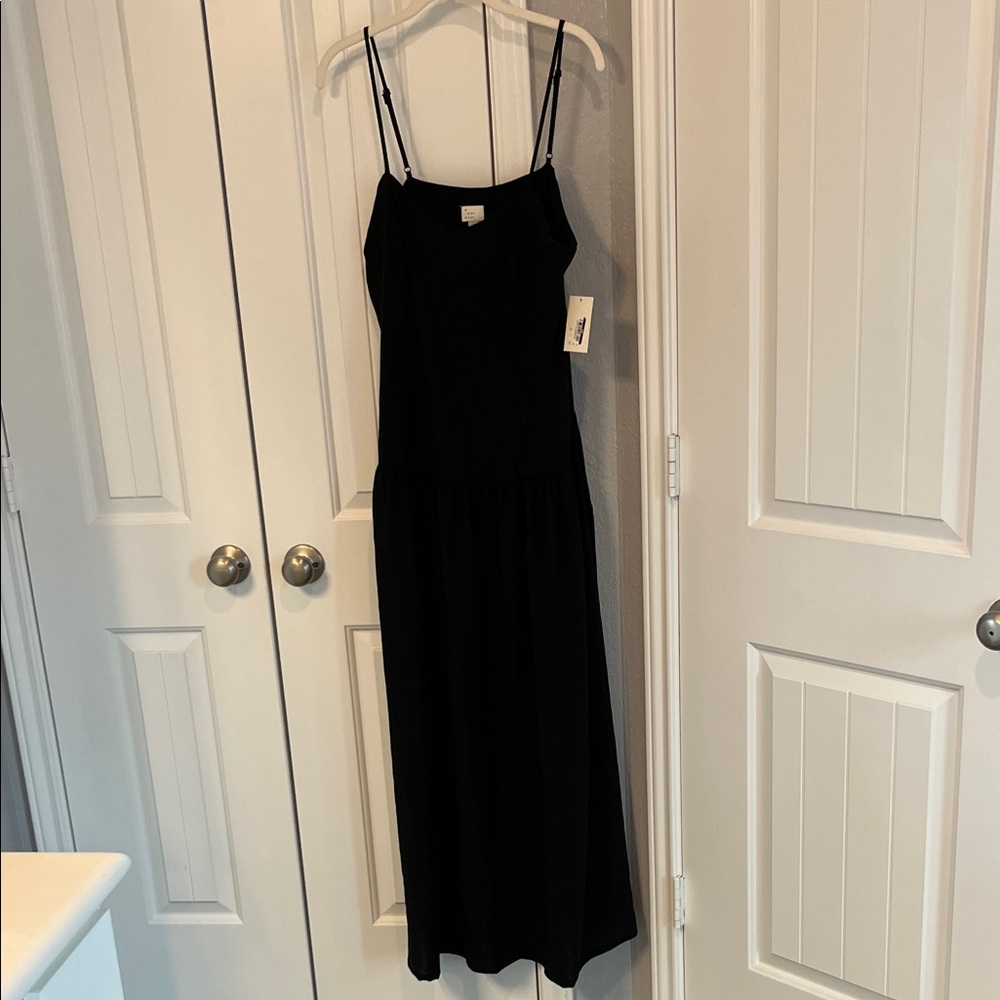 a new day Black Spaghetti Strap Drop Waist Maxi Dress - Picture 5 of 11